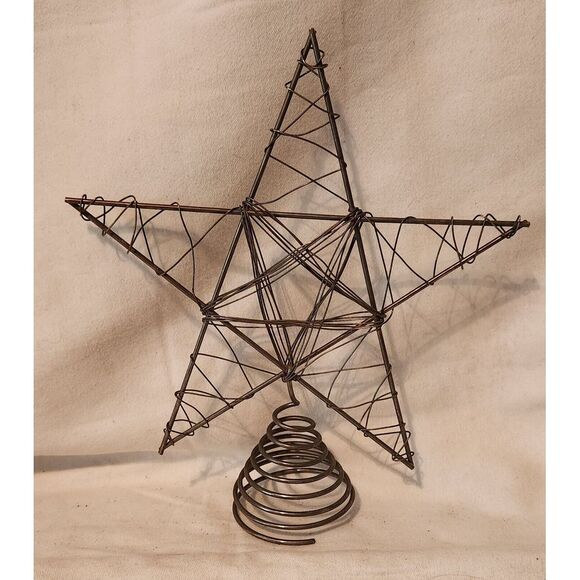 Other - Silver Wire Star Christmas Tree Topper app. 10"‎ x 11"